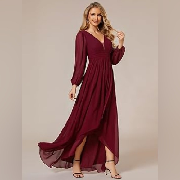 Ever Pretty Burgundy bridesmaid dress - Picture 1 of 10